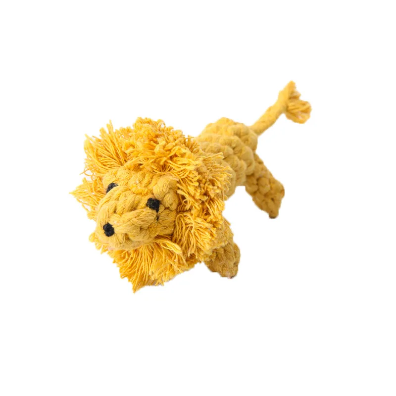 1 шт. хлопковая веревка для питомца игрушка-Лев грызунок чистка зубов продукты