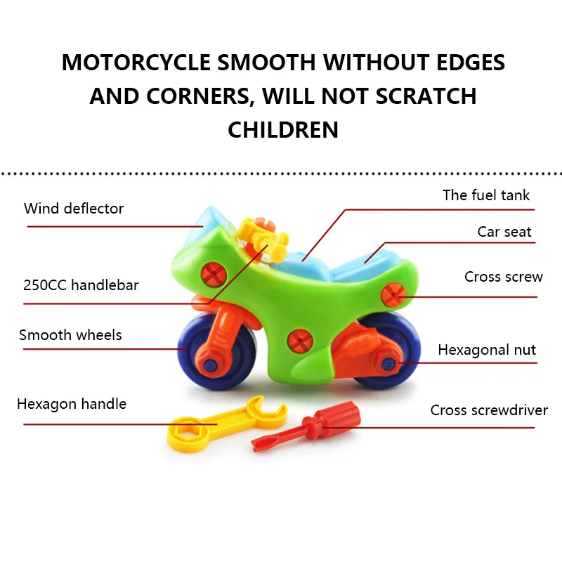 3D пазл с гайкой и для раннего обучения модель группы пластиковая игрушка