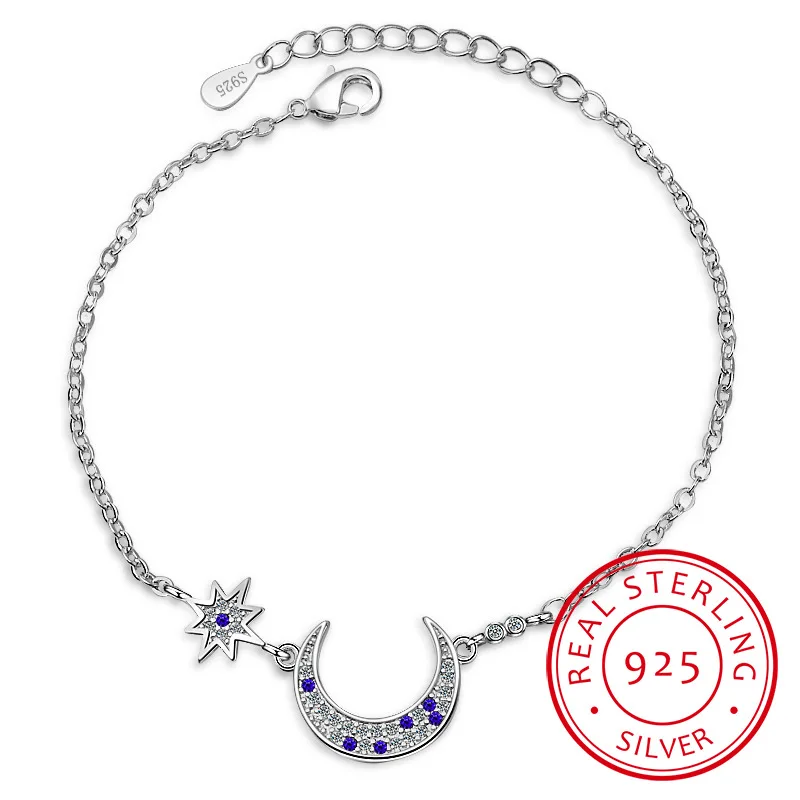 

Женский браслет из серебра 925 пробы с микро-инкрустацией из фианита