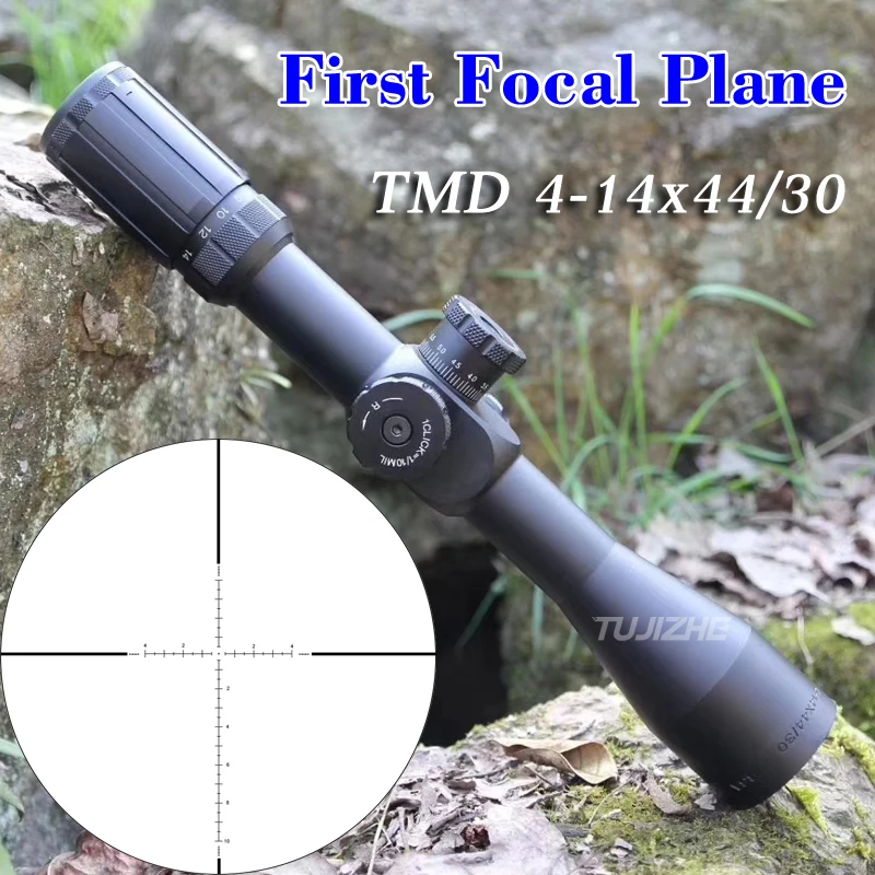 TMD 4 14X44FFP прицел для охотничьей винтовки первый фокусный самолет боковой