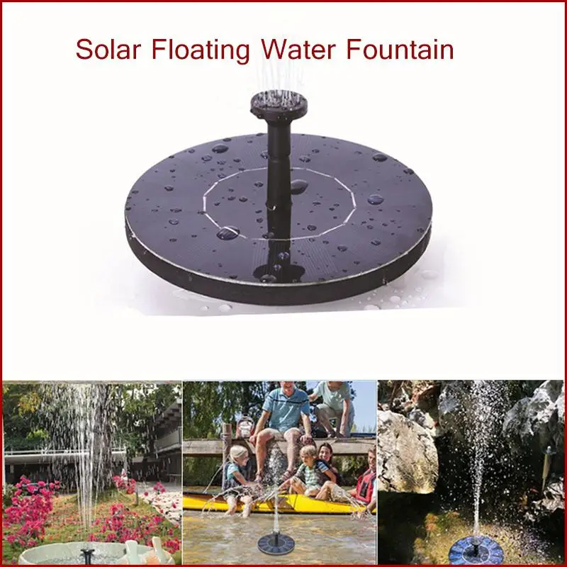 Solar Powered Fountain Garden Pool Pond Outdoor Decor Water Fountain Solar Floating Fountain Garden Decoration Water Pump