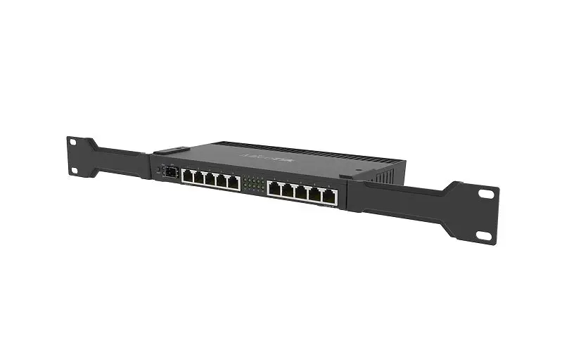 Мощный 10-гигабитный портовый маршрутизатор Mikrotik RB4011iGS + RM с четырехъядерным