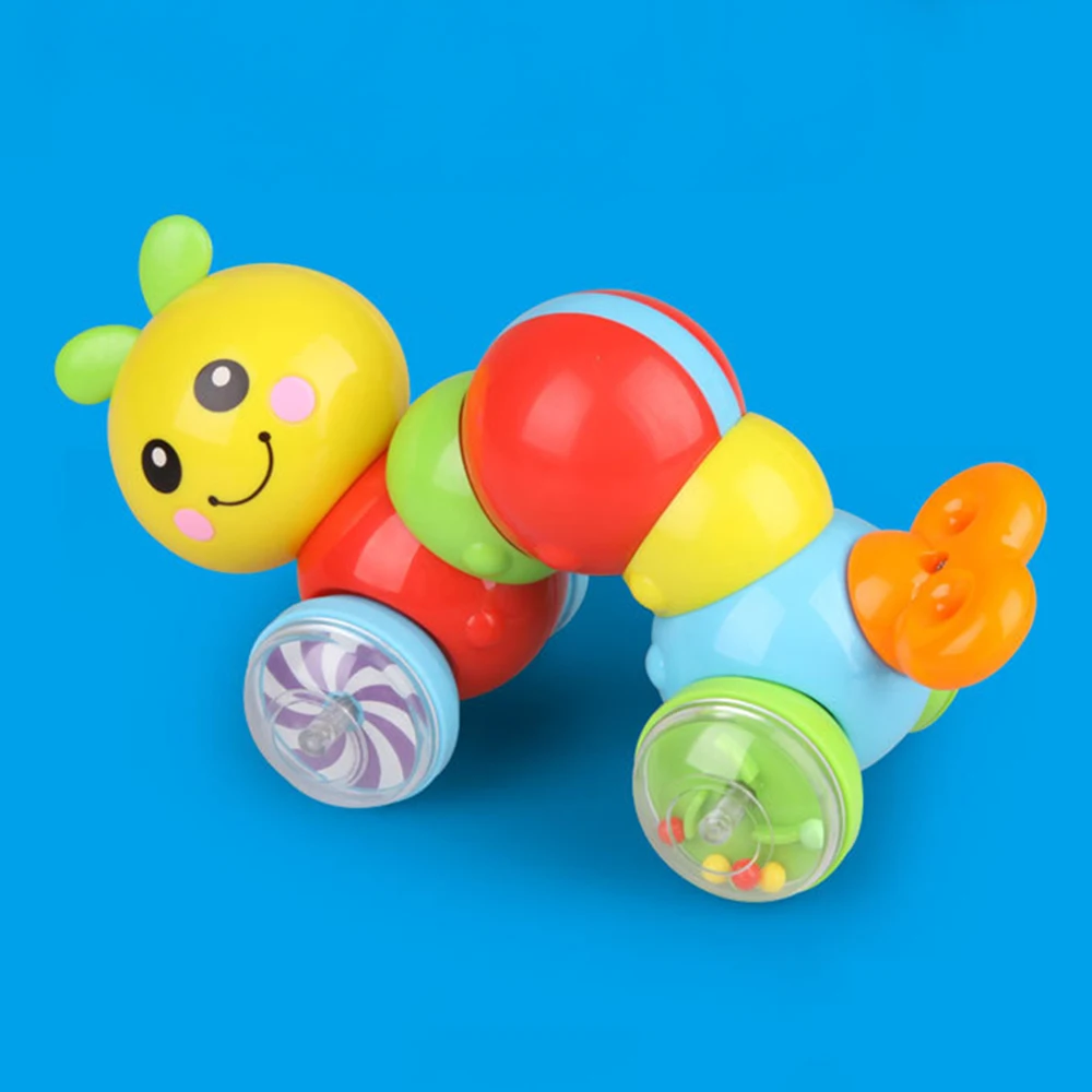 Новые пресс игрушки милый маленький ползать игрушечная гусеница пуш ап