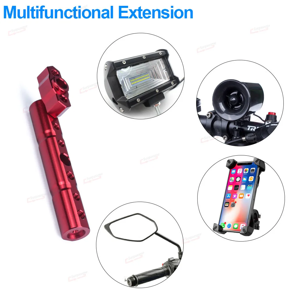 Универсальный кронштейн для зеркала заднего вида мотоцикла 8 мм и 10 - купить по