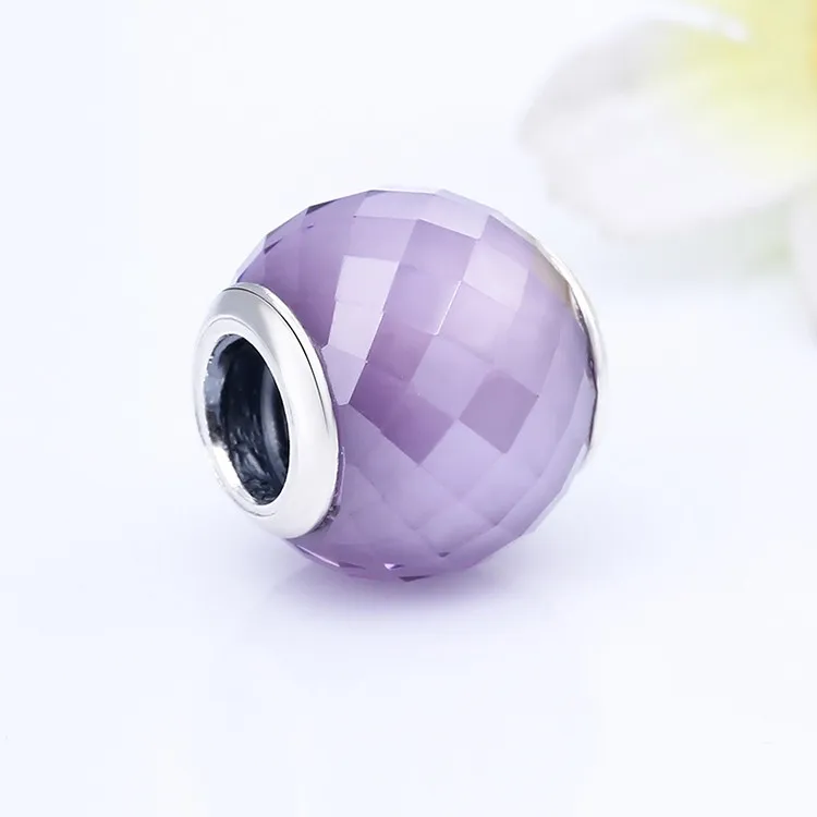 925 пробы серебряные ювелирные изделия маленькие граненое муранское стеклянные