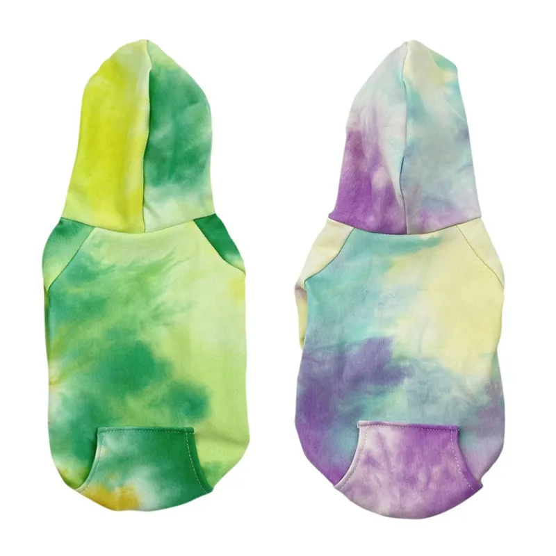 

Winter Dog Hoodie Jacket Pet Clothes for Small Medium Dogs Pets Tie-dye Warm Dog Coat Jacket For Puppy Ropa Perro Clothing