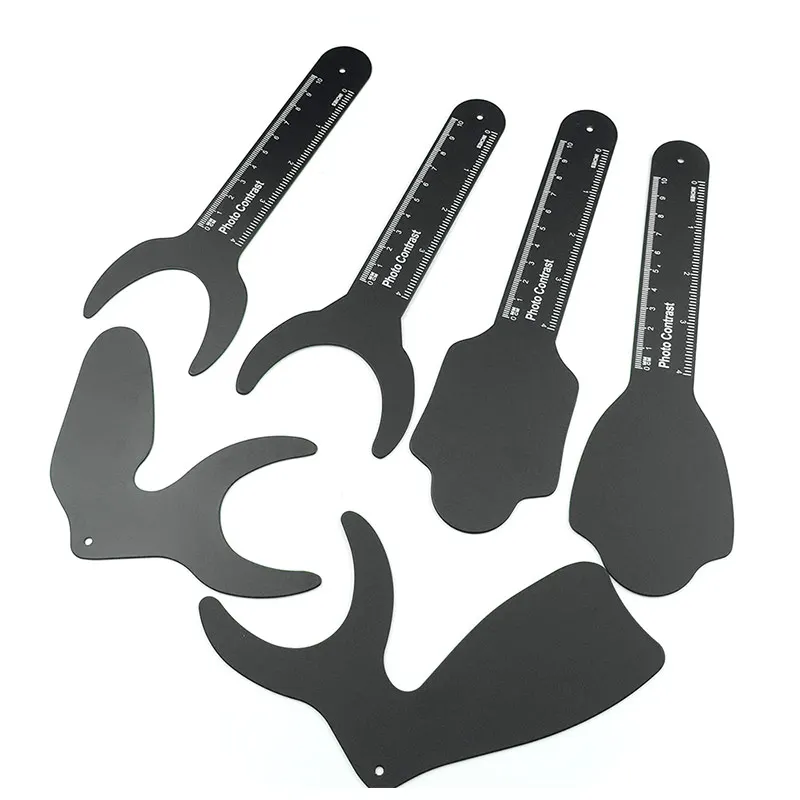 Dental Orthodontic Photographic Image Contrast Board Oral Cheek Black Plate Contrasters with Scale Mark Autoclavable