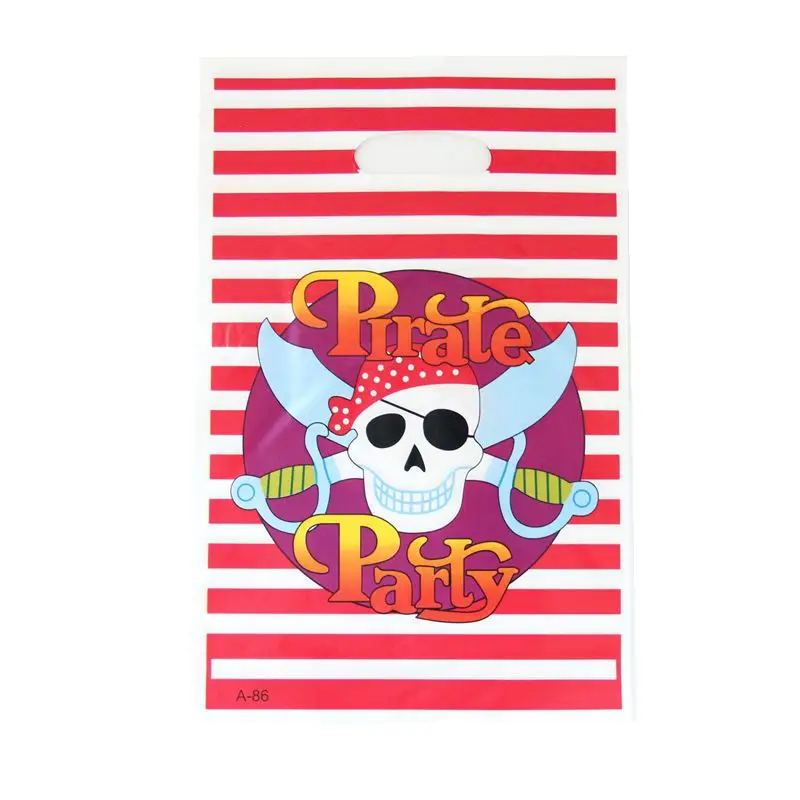 Пиратский вечерние мешок подарка детского душа Днем Рождения Декор конфетная