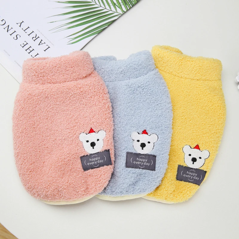 

Fleece Dog Vest Coat Winter Pet Jacket Puppy Apparel Outerwear Yorkshire Pomeranian Bichon Poodle Schnauzer Dog Clothes Outfit