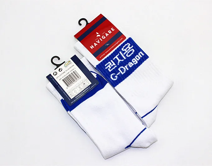 WJFXSOX 1 Pairs Korean style alphabet GD port Harajuku wind tube cotton socks Calcetines Fashion Hip Hop unisex Socks | Мужская одежда