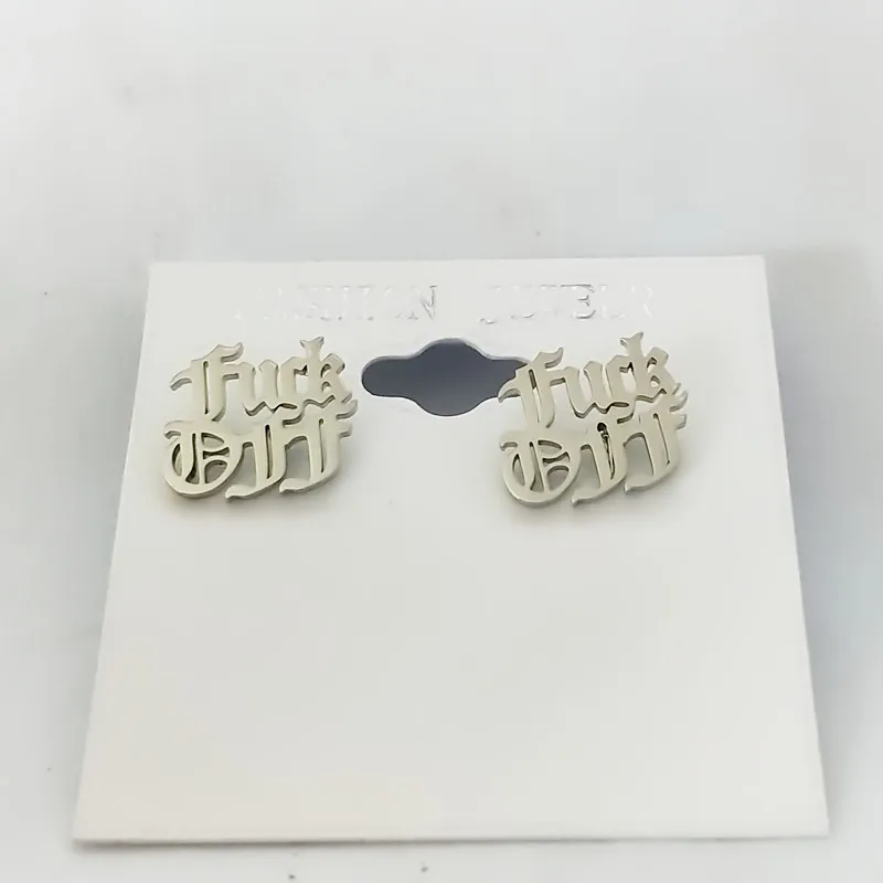 Женские серьги-гвоздики в Корейском стиле модные ювелирные изделия готик-панк из