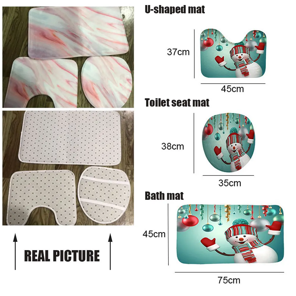 3d Digital Printing Red Rose Flower Shower Curtain Waterproof Polyester Landscape Curtains Bathroom Shower Curtain And Rug Sets images - 6