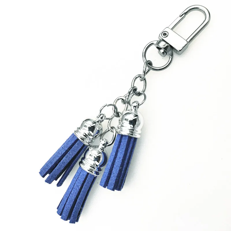 12 Осенний комплект из двух вещей с цепочкой замши брелок для ключей кисточкой