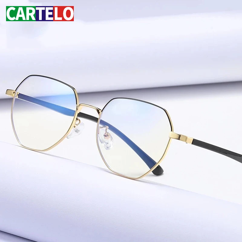 Очки CARTELO с защитой от сисветильник оптические круглые компьютерные очки