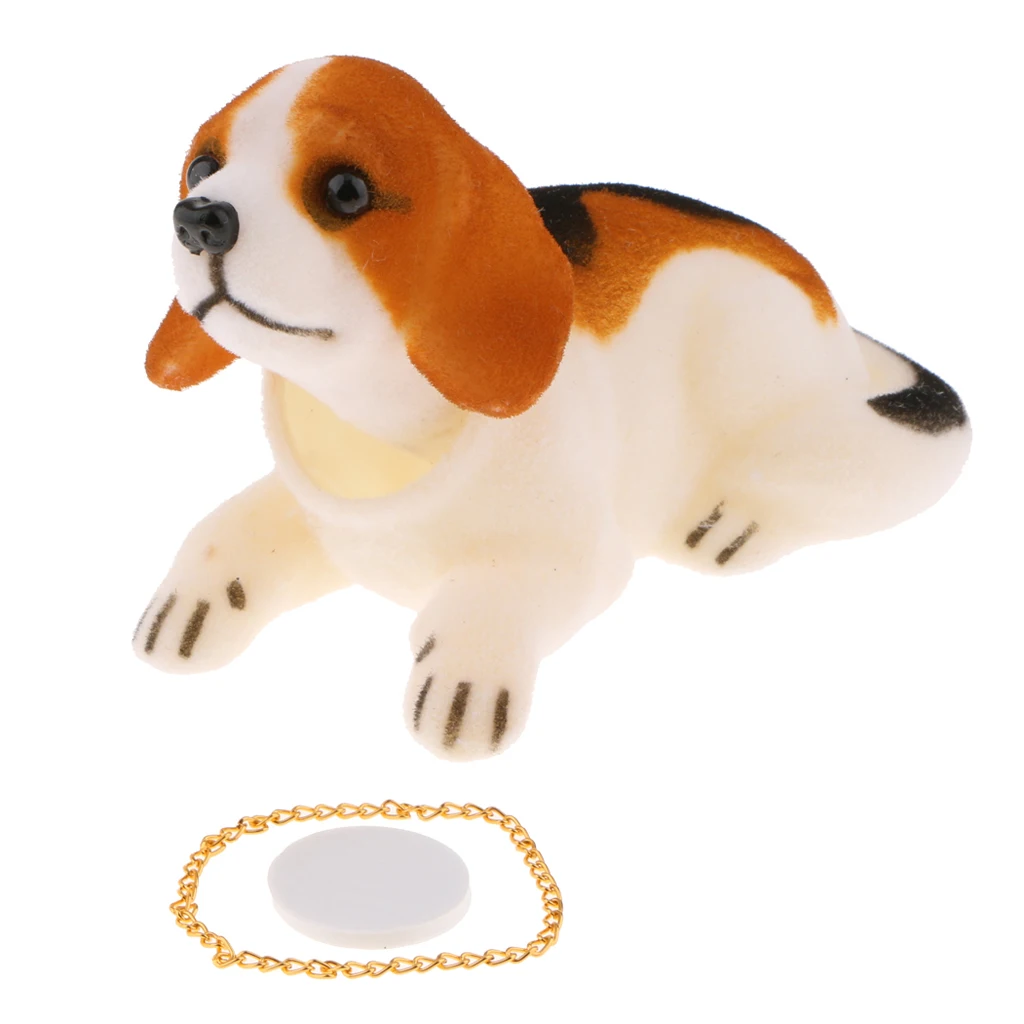 Beagle Bobbing Head Dog Bobble Toy Doll Приборная панель автомобиля Bobbleheads фигурки украшения|Сети|