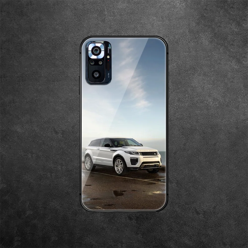 

LandRover Luxury Car Tempered Glass Phone Case Cover For Xiaomi Redmi Note 7 8 9 10 A C T S Pro K 30 40 Painting Prime