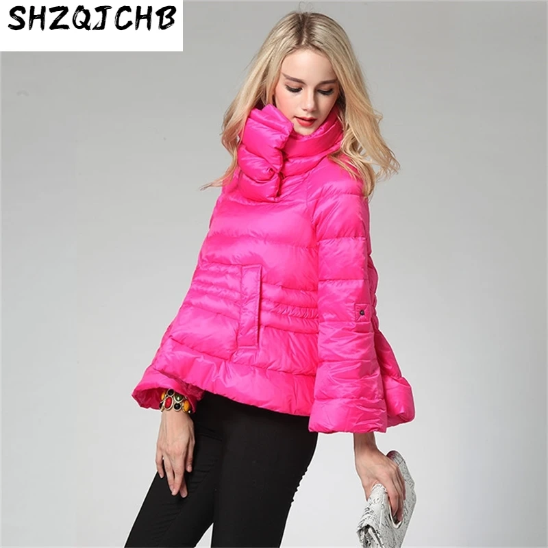 

JCHB 2021 New Short Women's Down Jacket White Duck Down Coat Korean Light Womens Coats Winter Autumn YD-15083002 KJ3741