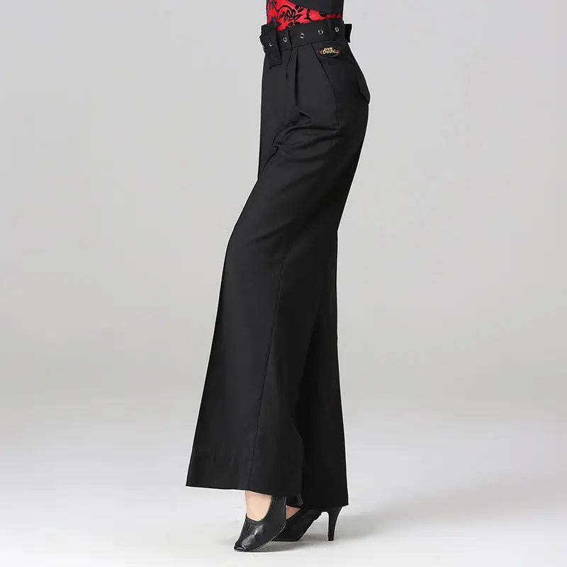 Новинка женские танцевальные брюки DOUBL с широкими штанинами танцевальная одежда