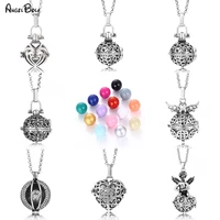 harmony bola locket open cage pendant for angel caller opal ball floating aroma essential oil diffuser pregnant lockets charms