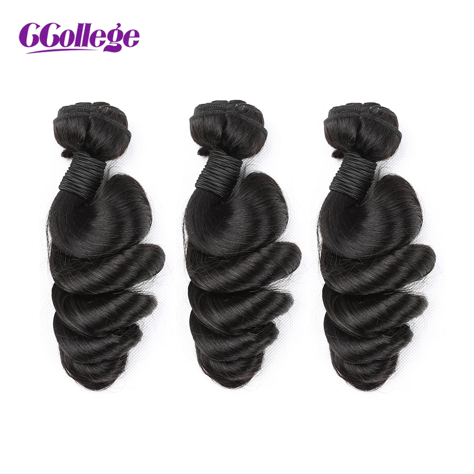CCollege бразильские человеческие волосы плетение пучки свободная волна 1 пучок ткет