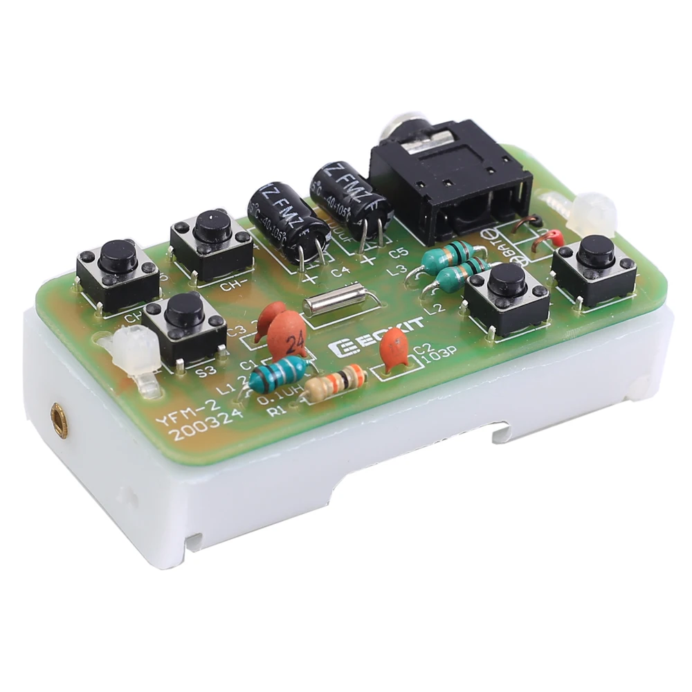 76-108MHz FM Stereo Radio DIY Electronic Kit Wireless FM Receiver Transmitter Module Microphone Board Soldering Practice Project