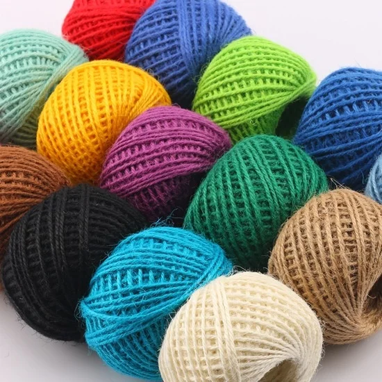 Веревка из джутовый шнур-шпагат пеньковой веревки 25 м натуральной мешковины