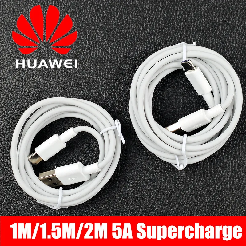 Оригинальный 1 м/1 5 м/2 м huawei SuperCharge кабель 5A Быстрая зарядка Usb Type C Дата для P30 Pro p20