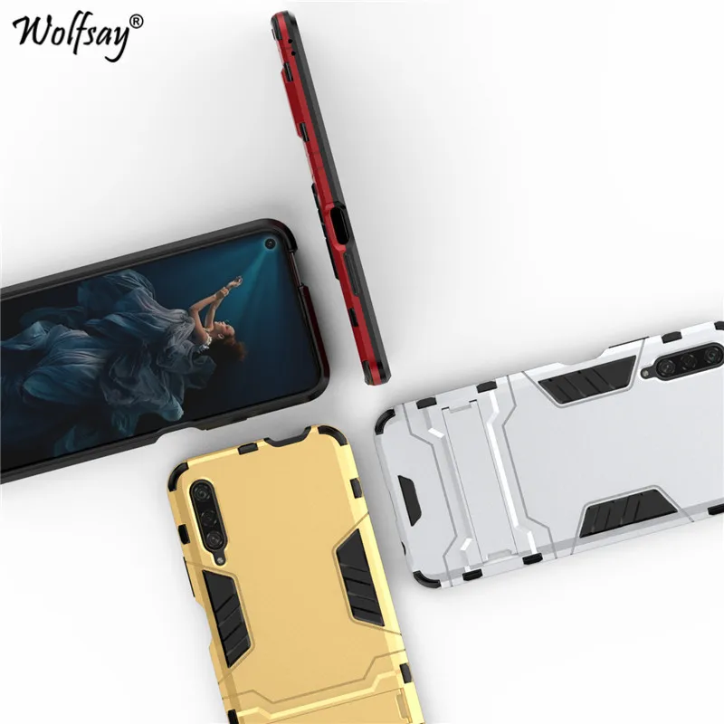 

For Huawei Honor 9X Case Shockproof Robot Rubber Hard Back Phone Case For Huawei Honor 9X Protective Cover For Huawei Honor 9X