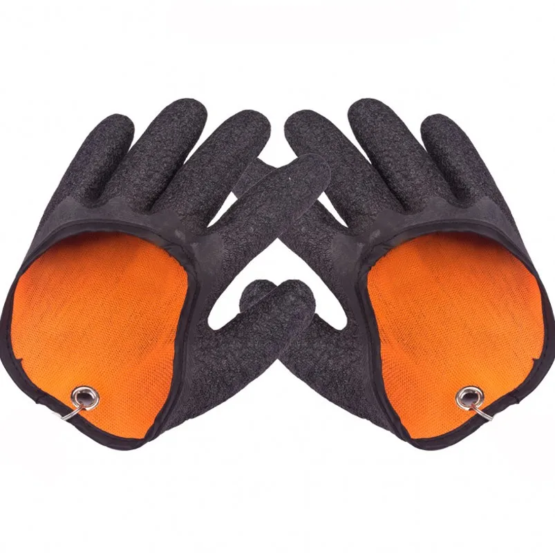 

Латексные перчатки для рыбалки, Нескользящие защитные перчатки для рыбалки, профессиональные охотничьи перчатки с защитой рук от проколов,...