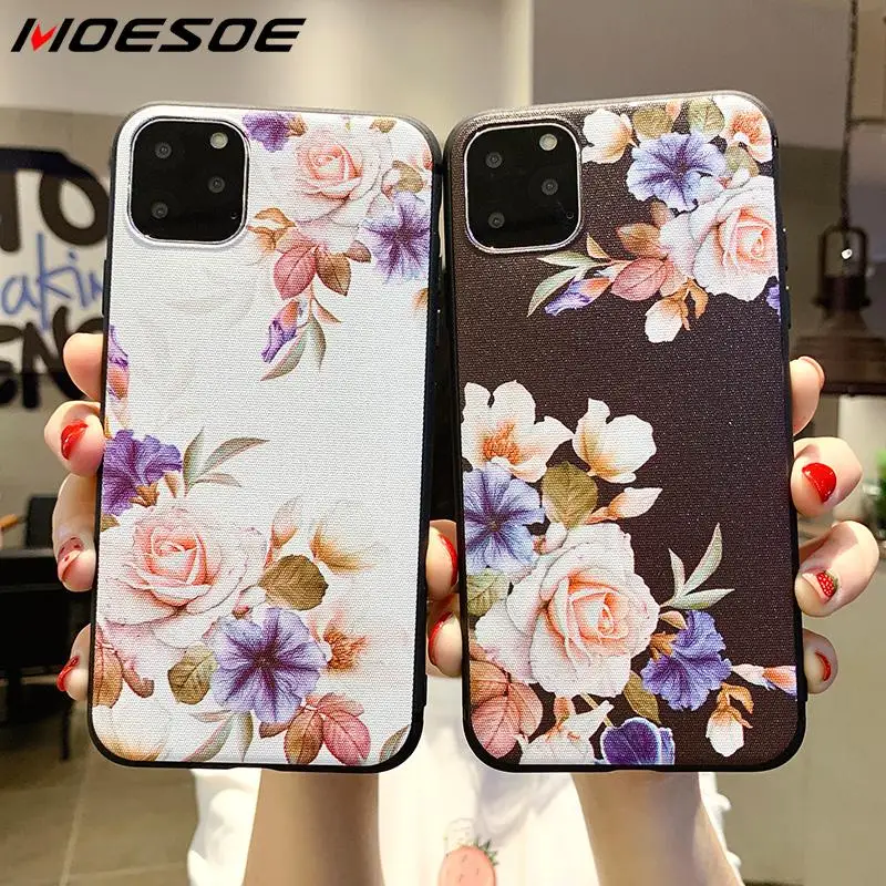 Милый 3D с тиснением и изображением узорчатый чехол для iphone X 11 Pro XS Max 8 7 6 6S Plus 9