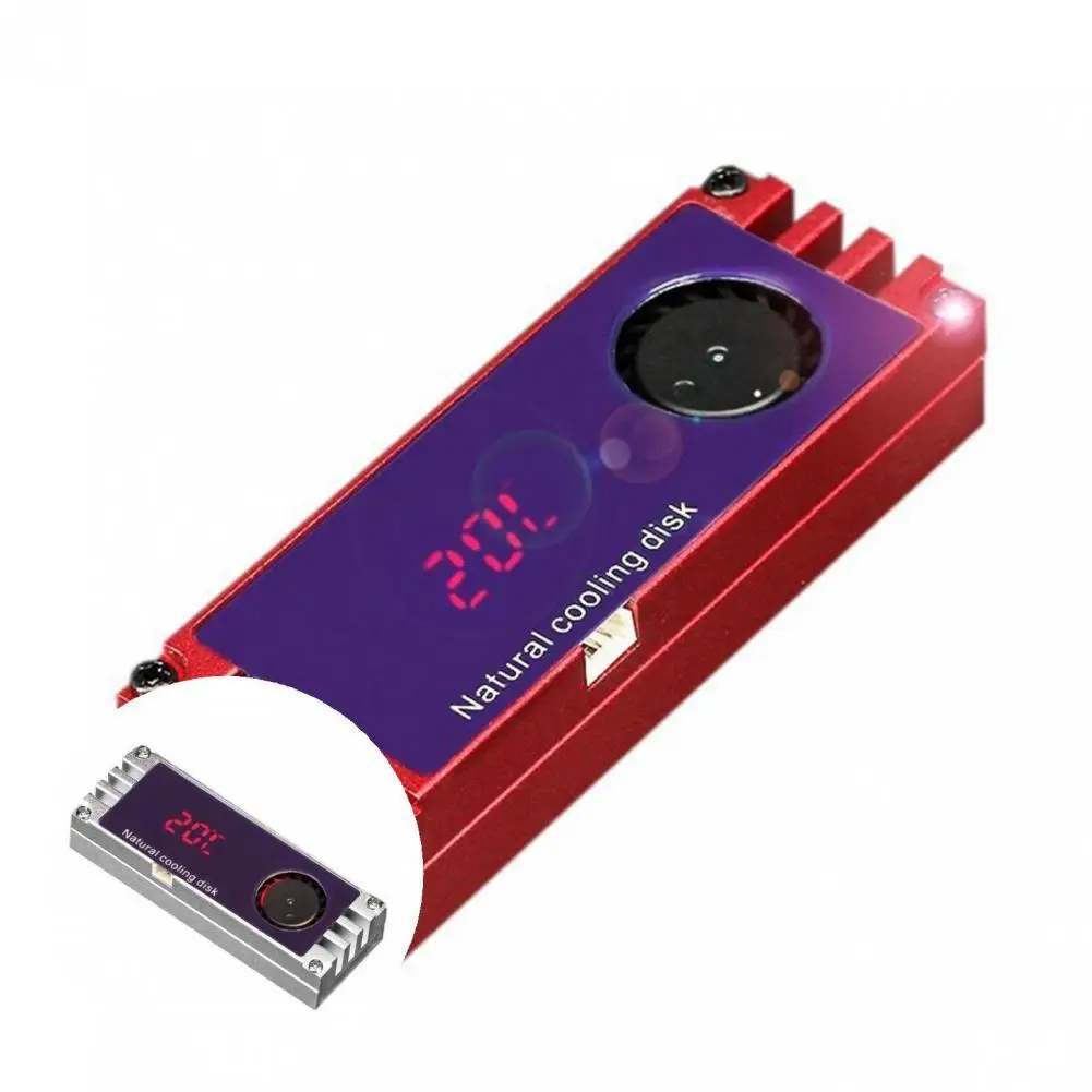 

Practical M.2 Solid State Drive Heat Sink SSD Cooler Digital Display High-temperature Resistant