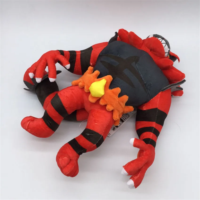 

TAKARA TOMY 33cm Anime Pokemon Model Evolution Monster Plush Stuffed Incineroar Christmas Birthday Toys for Boys Children