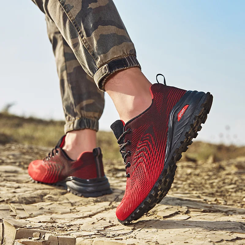 

New Mens Hiking Shoes Mountain Hiking Boots Trainers Breathable Jogging Shoes Trekking Shoes Outdoor Man Sneakers