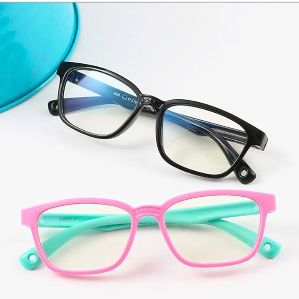 

New Anti-blue Light Glasses Brand Children Soft Frame Goggle Plain Glasses Kids Eye Frame Eywear Fashion Anti-Radiation Myopia
