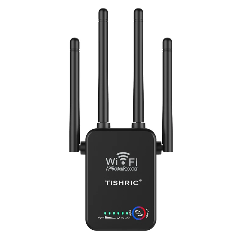 

3 in 1 TISHRIC Wifi Repeater Router AC1200M Mini Gigabit Dual-Band Wireless Wifi Booster/Repeater/Router/Wireless Access Point