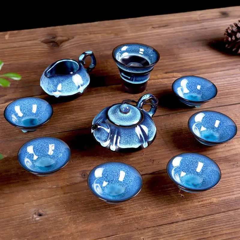 

Vintage Travel Teaset Keukenhulpjes Shabby Chic Afternoon Aksesuarlari Kuchnia Chinese Mutfak Teapot Tea Pot China Teaware Set