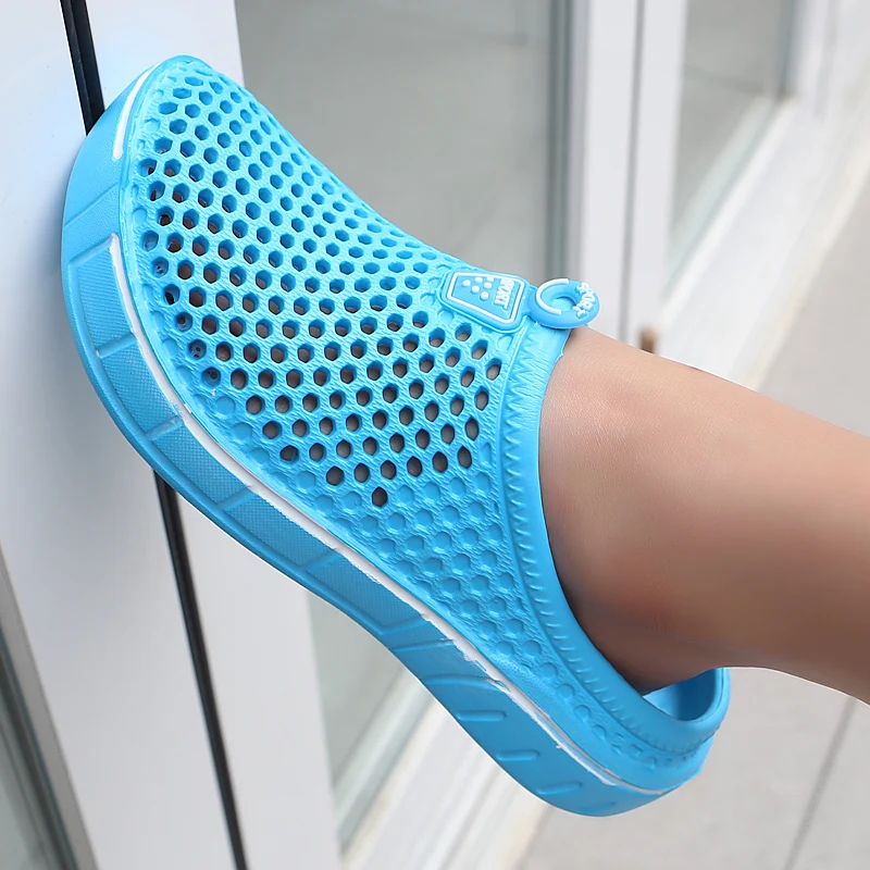 Сандалии женские без шнуровки пляжная обувь для сада модные тапочки высокие