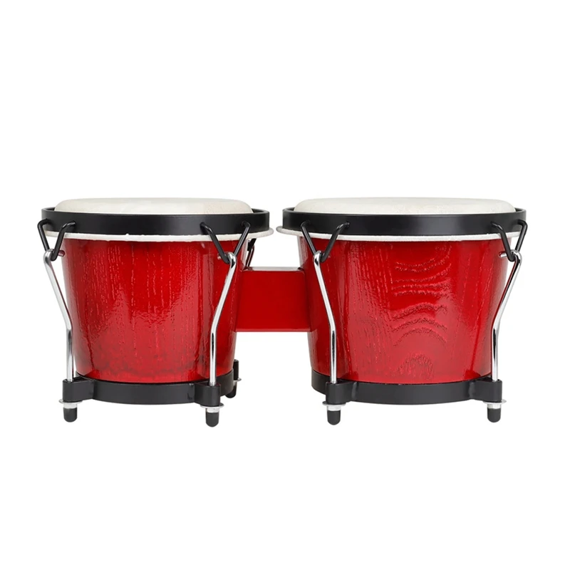 

Sunset Color Goat Skin Bongos Drum Musical Instruments Early Learning Educational Toys for Percussion Instruments