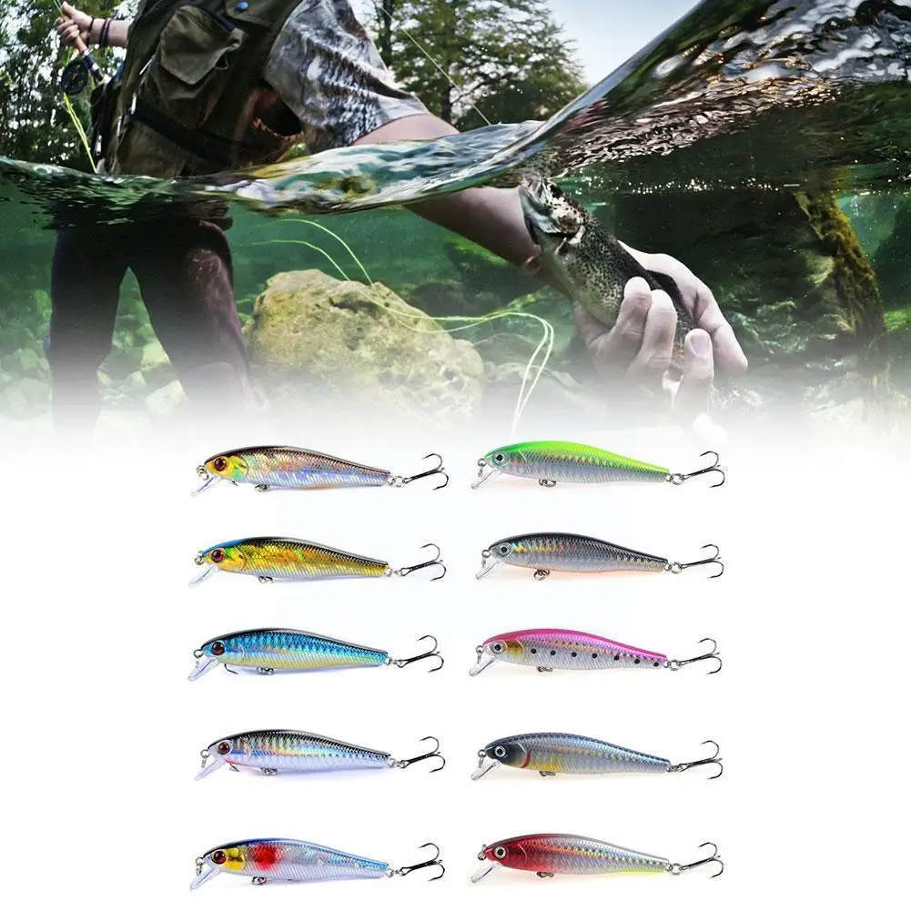 

1Pc Bionic Fake Bait 5 Colors 8.5 Cm 9.2g Water Swing Fake Colorful Bait Artificial Bait Small Fishing R1Z0