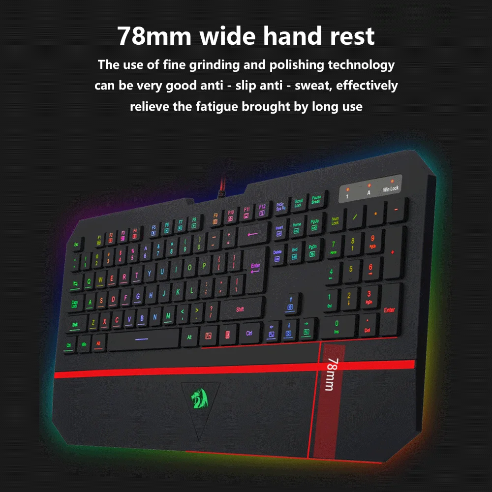Проводная Бесшумная игровая клавиатура Maxkey USB горячая распродажа RGB подсветка