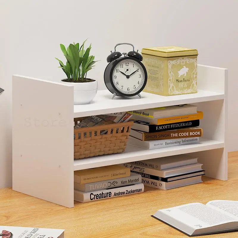 Настольная полка настольная для студенческого общежития маленькая книжная