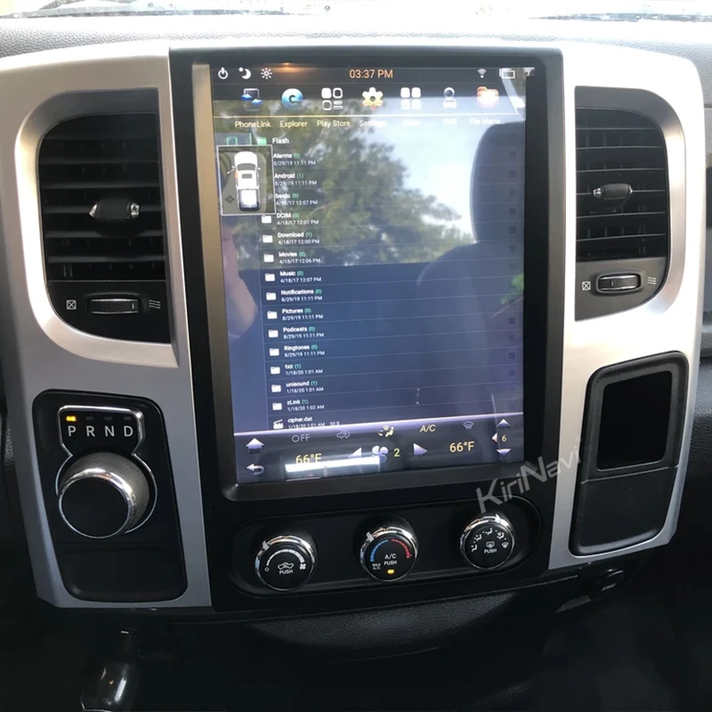 Автомагнитола KiriNavi в стиле Tesla 12 1 дюйма Android 9 0 для Dodge Ram 1500 GPS навигация