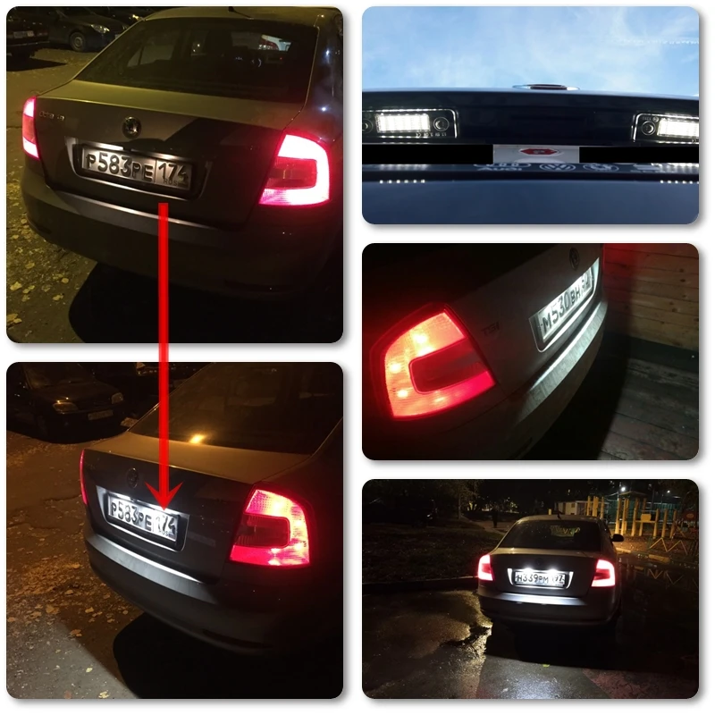 2x Canbus Светодиодные лампы для номерного знака Skoda Octavia II Facelift 2009-2012 Roomster 5J 2006-2010