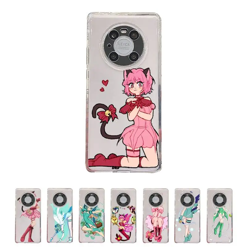 

Tokyo Meow Anime Phone Case Transparent For Huawei honor V 40 30 20 X note 10 pro lite max s Soft TPU Clear Mobile bags