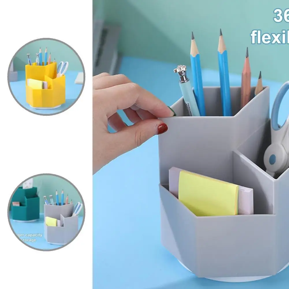 

Solid Color Non-defrmation Makeup Brushes Pencil Storage Box for Office