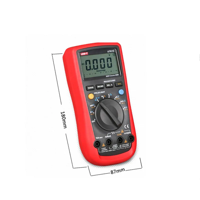 Uni-t мультиметры UT61A UT61B UT61C UT61D UT61E Современный цифровой мультиметр anto диапазон AC/DC