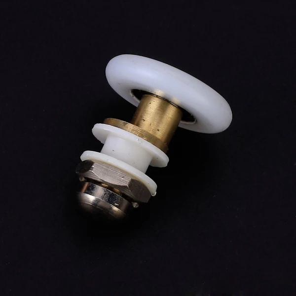 

Латунная раздвижная душевая дверь, роликовая дорожка, колесо 27 мм, диаметр колеса