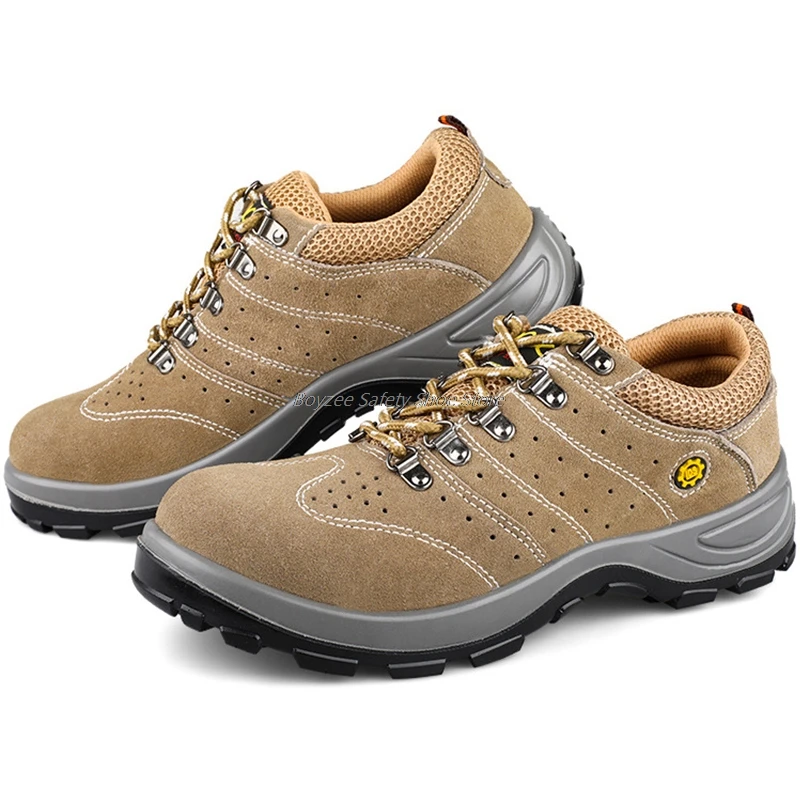 

Industrial Work Shoes Men Work Boots Steel Toe Shoes Safety Footwear Breathable Working Sneakers Safety Boots Construction Shoes