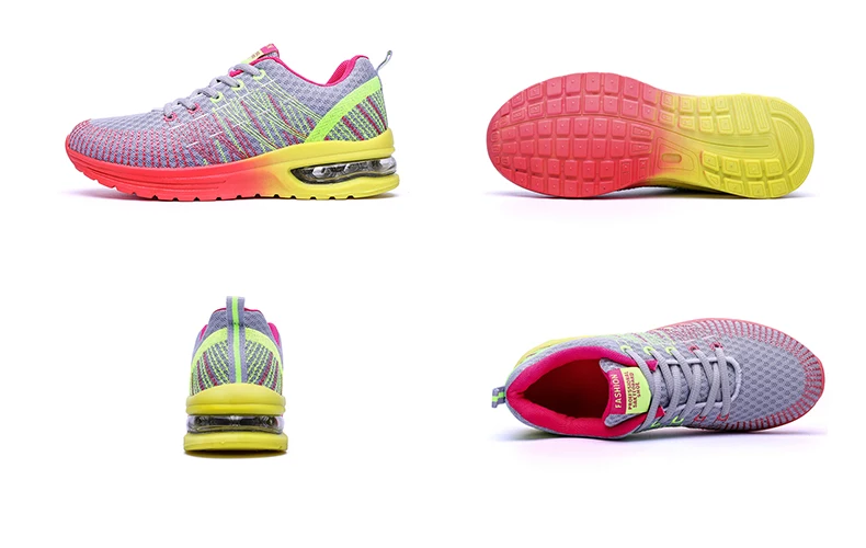 

Running Shoes Women Breathable Sneakers Women Fashion Sport Shoes AirCushion Lightweight Balck Running Sneakers Zapatillas Red