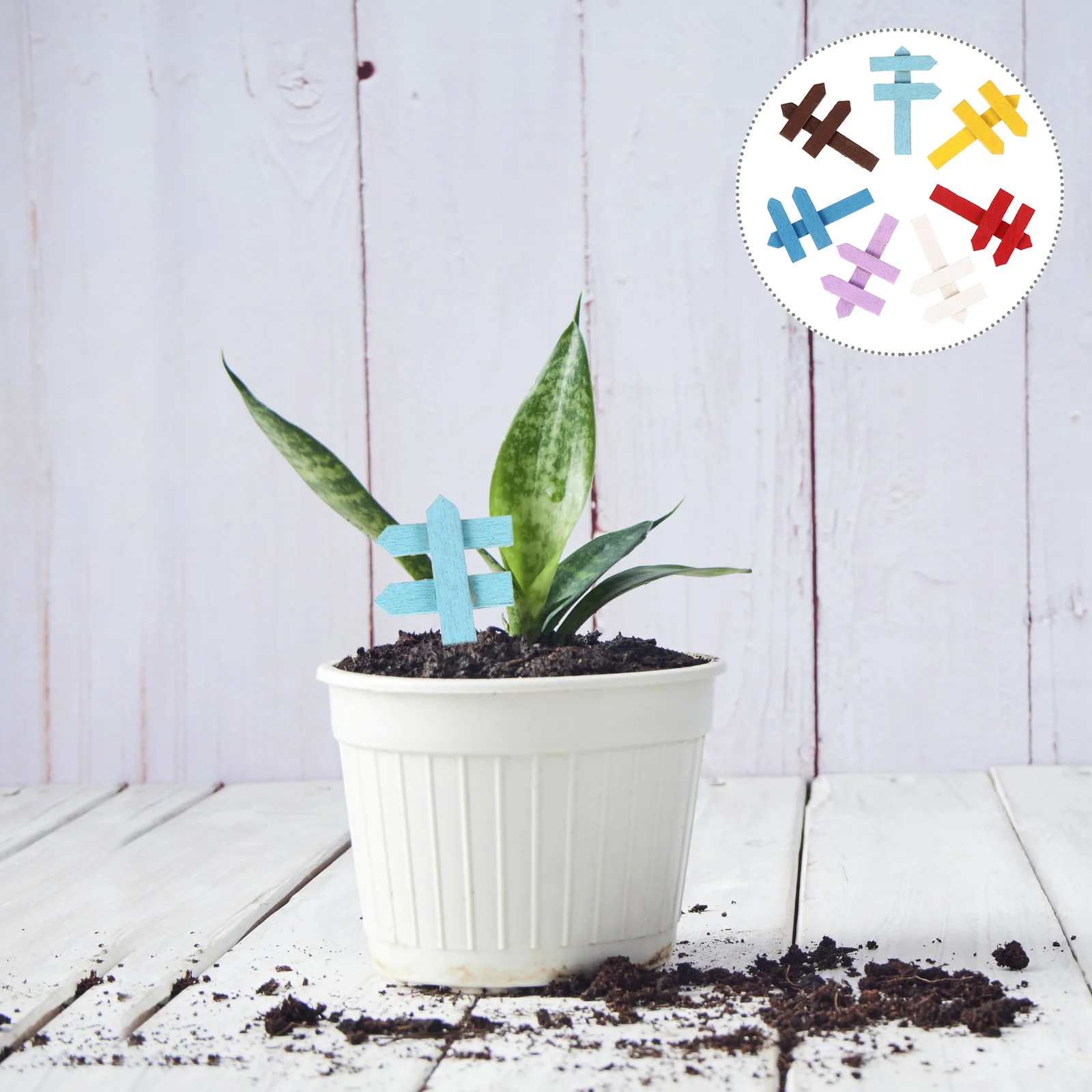 

20 шт., деревянные таблички цветов